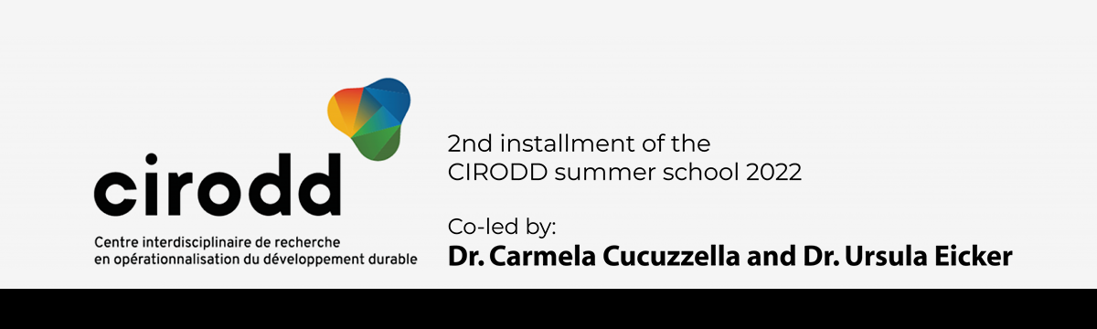 Dr. Carmela Cucuzzella and Dr. Ursula Eicker co-lead the 2nd installment of the CIRODD summer school